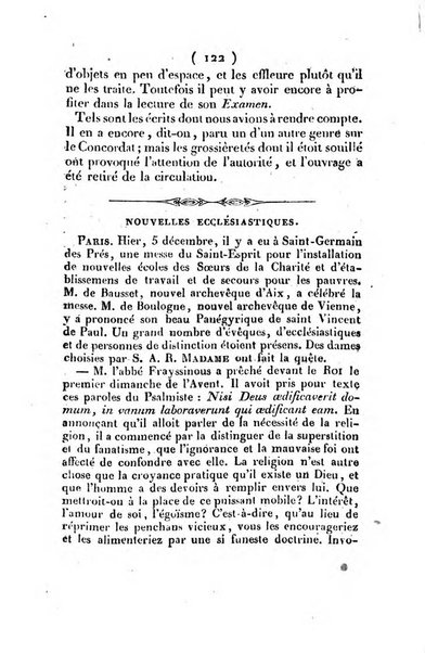 L'ami de la religion et du roi journal ecclesiastique, politique et litteraire