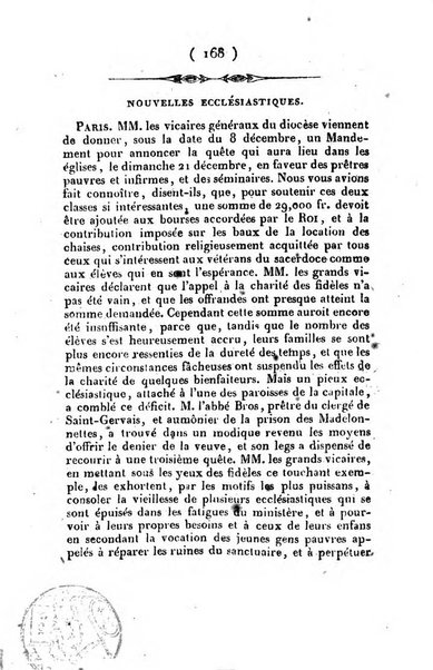 L'ami de la religion et du roi journal ecclesiastique, politique et litteraire