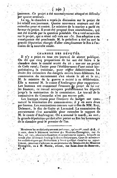 L'ami de la religion et du roi journal ecclesiastique, politique et litteraire