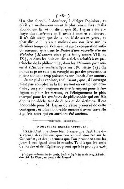 L'ami de la religion et du roi journal ecclesiastique, politique et litteraire