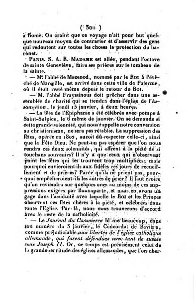 L'ami de la religion et du roi journal ecclesiastique, politique et litteraire