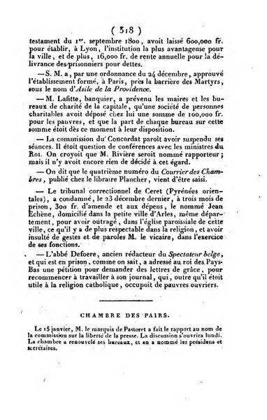 L'ami de la religion et du roi journal ecclesiastique, politique et litteraire