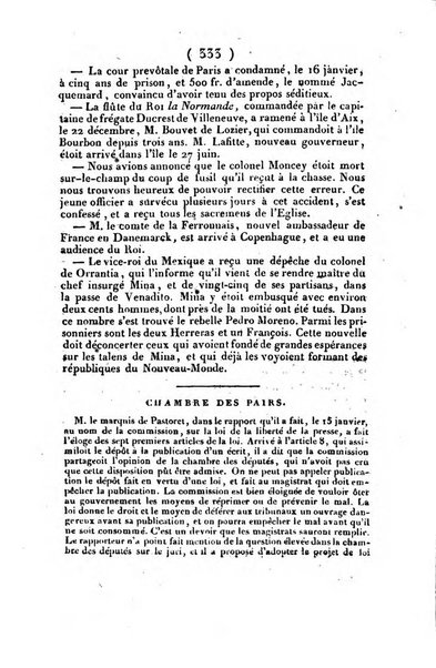 L'ami de la religion et du roi journal ecclesiastique, politique et litteraire