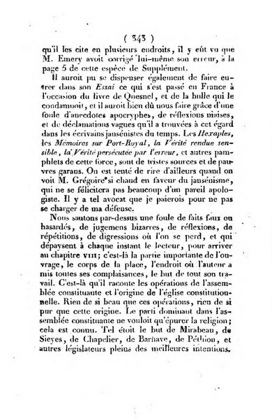 L'ami de la religion et du roi journal ecclesiastique, politique et litteraire