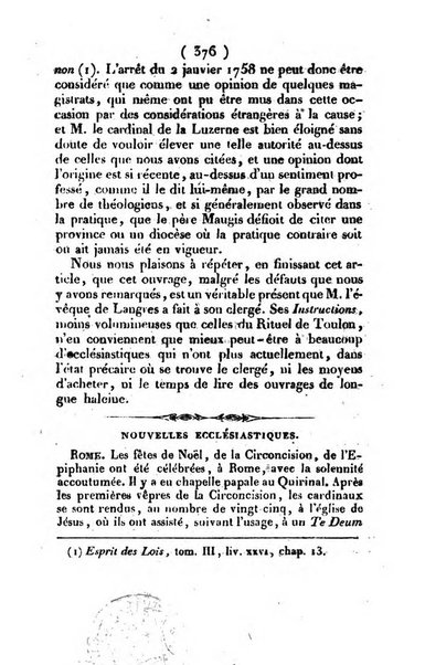 L'ami de la religion et du roi journal ecclesiastique, politique et litteraire