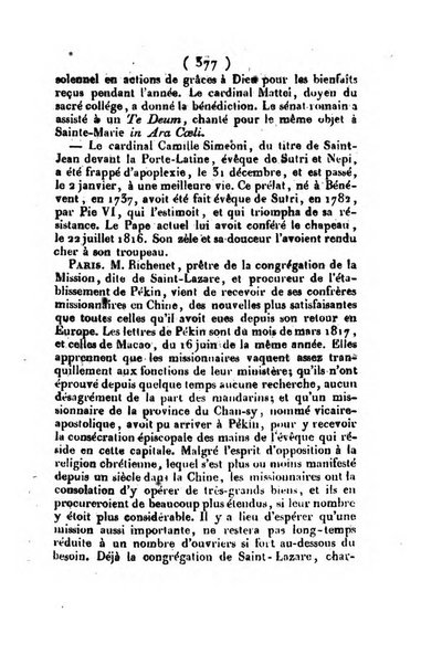 L'ami de la religion et du roi journal ecclesiastique, politique et litteraire