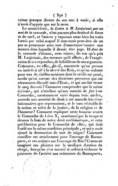 L'ami de la religion et du roi journal ecclesiastique, politique et litteraire