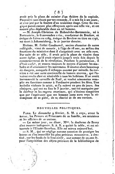 L'ami de la religion et du roi journal ecclesiastique, politique et litteraire