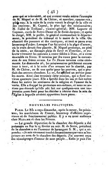 L'ami de la religion et du roi journal ecclesiastique, politique et litteraire