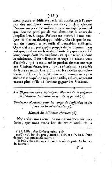 L'ami de la religion et du roi journal ecclesiastique, politique et litteraire