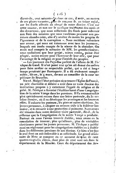 L'ami de la religion et du roi journal ecclesiastique, politique et litteraire