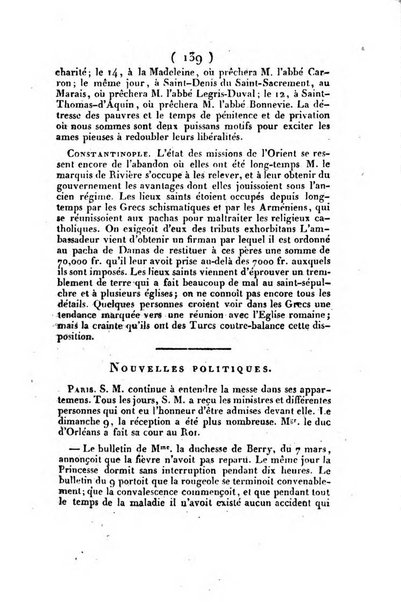 L'ami de la religion et du roi journal ecclesiastique, politique et litteraire