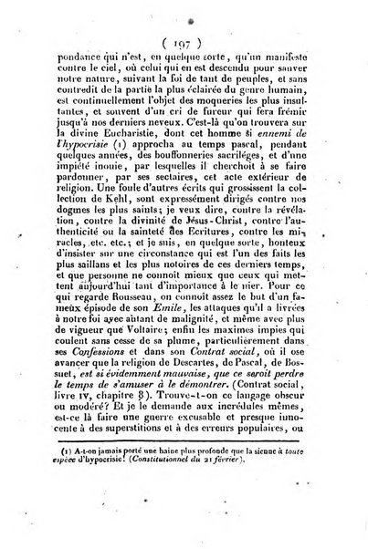 L'ami de la religion et du roi journal ecclesiastique, politique et litteraire