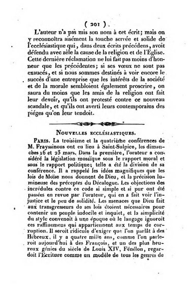 L'ami de la religion et du roi journal ecclesiastique, politique et litteraire