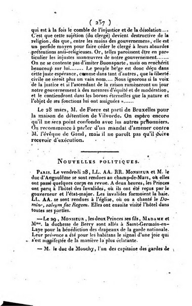 L'ami de la religion et du roi journal ecclesiastique, politique et litteraire