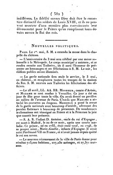 L'ami de la religion et du roi journal ecclesiastique, politique et litteraire