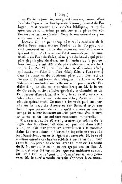 L'ami de la religion et du roi journal ecclesiastique, politique et litteraire