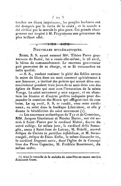 L'ami de la religion et du roi journal ecclesiastique, politique et litteraire