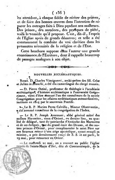 L'ami de la religion et du roi journal ecclesiastique, politique et litteraire