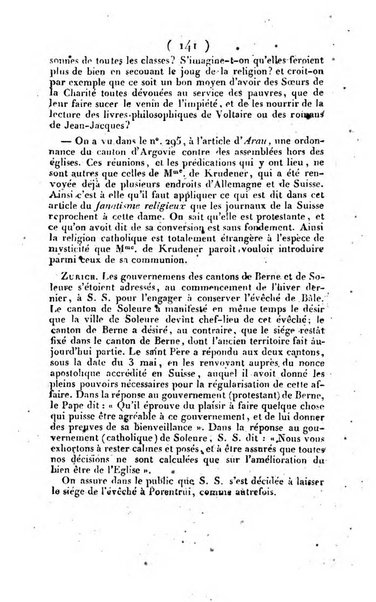 L'ami de la religion et du roi journal ecclesiastique, politique et litteraire