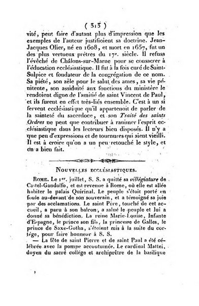 L'ami de la religion et du roi journal ecclesiastique, politique et litteraire