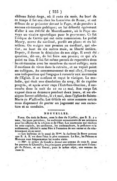 L'ami de la religion et du roi journal ecclesiastique, politique et litteraire