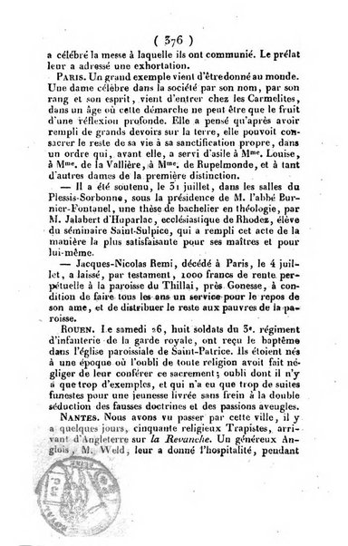 L'ami de la religion et du roi journal ecclesiastique, politique et litteraire