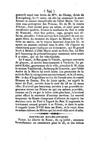 L'ami de la religion et du roi journal ecclesiastique, politique et litteraire