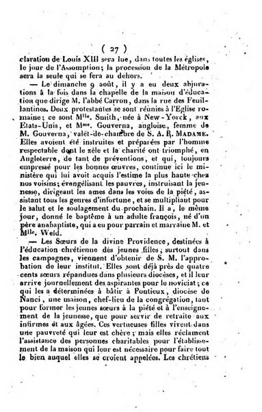 L'ami de la religion et du roi journal ecclesiastique, politique et litteraire