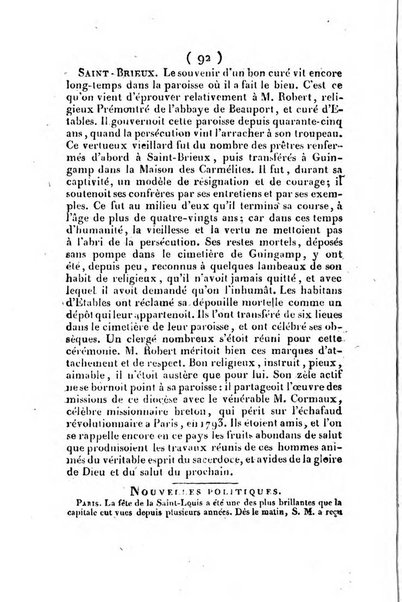 L'ami de la religion et du roi journal ecclesiastique, politique et litteraire