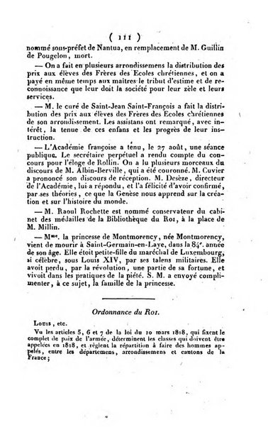 L'ami de la religion et du roi journal ecclesiastique, politique et litteraire