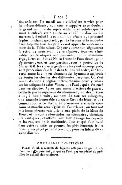 L'ami de la religion et du roi journal ecclesiastique, politique et litteraire