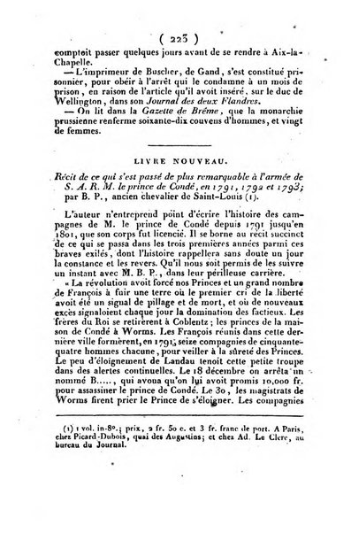 L'ami de la religion et du roi journal ecclesiastique, politique et litteraire