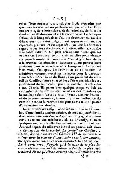 L'ami de la religion et du roi journal ecclesiastique, politique et litteraire