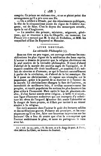 L'ami de la religion et du roi journal ecclesiastique, politique et litteraire