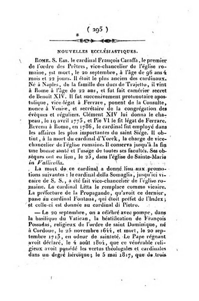 L'ami de la religion et du roi journal ecclesiastique, politique et litteraire