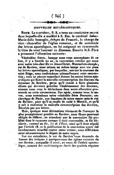 L'ami de la religion et du roi journal ecclesiastique, politique et litteraire