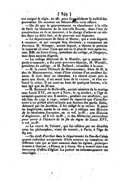 L'ami de la religion et du roi journal ecclesiastique, politique et litteraire