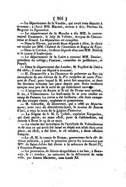 L'ami de la religion et du roi journal ecclesiastique, politique et litteraire