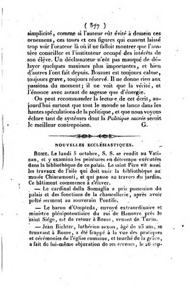 L'ami de la religion et du roi journal ecclesiastique, politique et litteraire