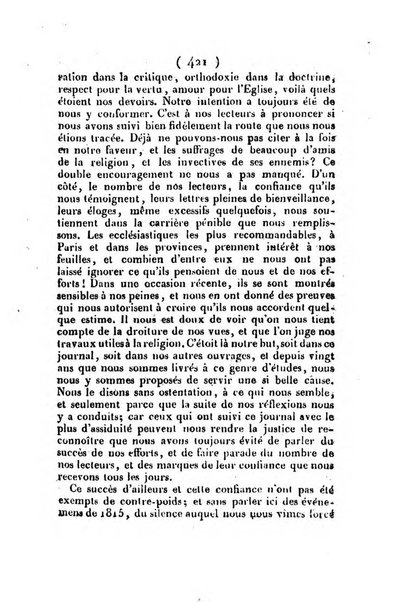 L'ami de la religion et du roi journal ecclesiastique, politique et litteraire