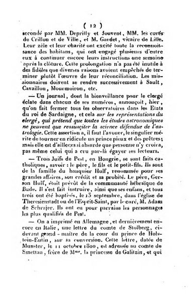 L'ami de la religion et du roi journal ecclesiastique, politique et litteraire