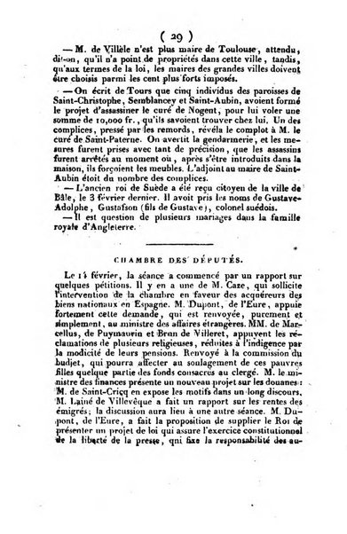 L'ami de la religion et du roi journal ecclesiastique, politique et litteraire