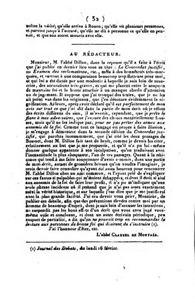 L'ami de la religion et du roi journal ecclesiastique, politique et litteraire