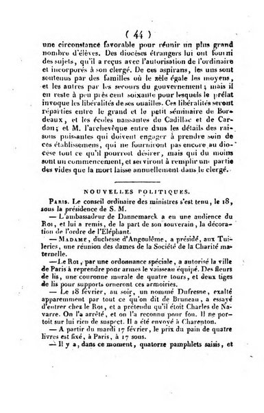 L'ami de la religion et du roi journal ecclesiastique, politique et litteraire