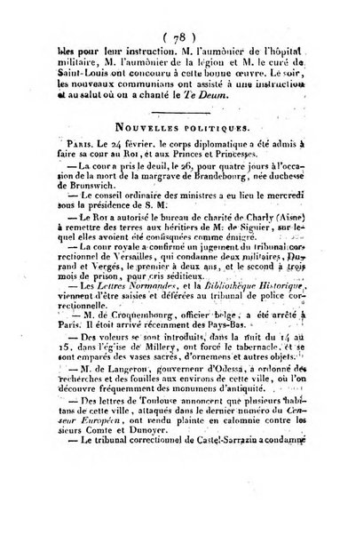 L'ami de la religion et du roi journal ecclesiastique, politique et litteraire