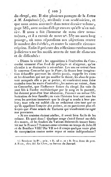 L'ami de la religion et du roi journal ecclesiastique, politique et litteraire