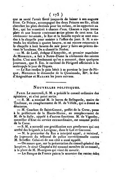 L'ami de la religion et du roi journal ecclesiastique, politique et litteraire