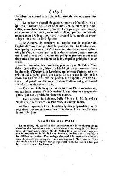 L'ami de la religion et du roi journal ecclesiastique, politique et litteraire