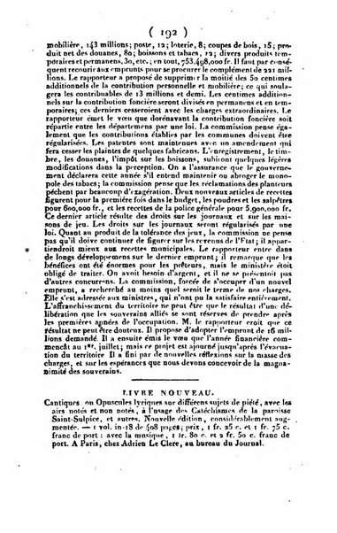 L'ami de la religion et du roi journal ecclesiastique, politique et litteraire